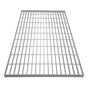 Galvanised steel grating measuring 1000mm x 600mm, featuring a grid pattern with a smooth, durable surface and metallic finish