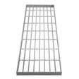 Galvanised grating measuring 800mm x 270mm, featuring a sturdy metal frame with a grid pattern and a smooth, metallic finish