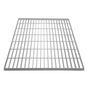 Galvanised steel grating measuring 700mm x 700mm, featuring a grid pattern with a smooth, durable surface and a metallic gray finish