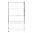 Sturdy chrome wire racking unit, 45cm x 120cm x 180cm, featuring four open shelves for versatile storage and organization