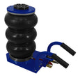 Heavy-duty air bag jack with three black rubber bags, blue metal base, and ergonomic carrying handles for easy transport and use