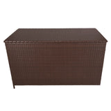 Rattan Cushion Storage Box 582L - Brown