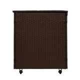 Rattan Cushion Storage Box 582L - Brown