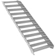 Galvanised adjustable staircase with 12 sections, 900mm wide, featuring a sturdy, textured surface for enhanced grip and safety
