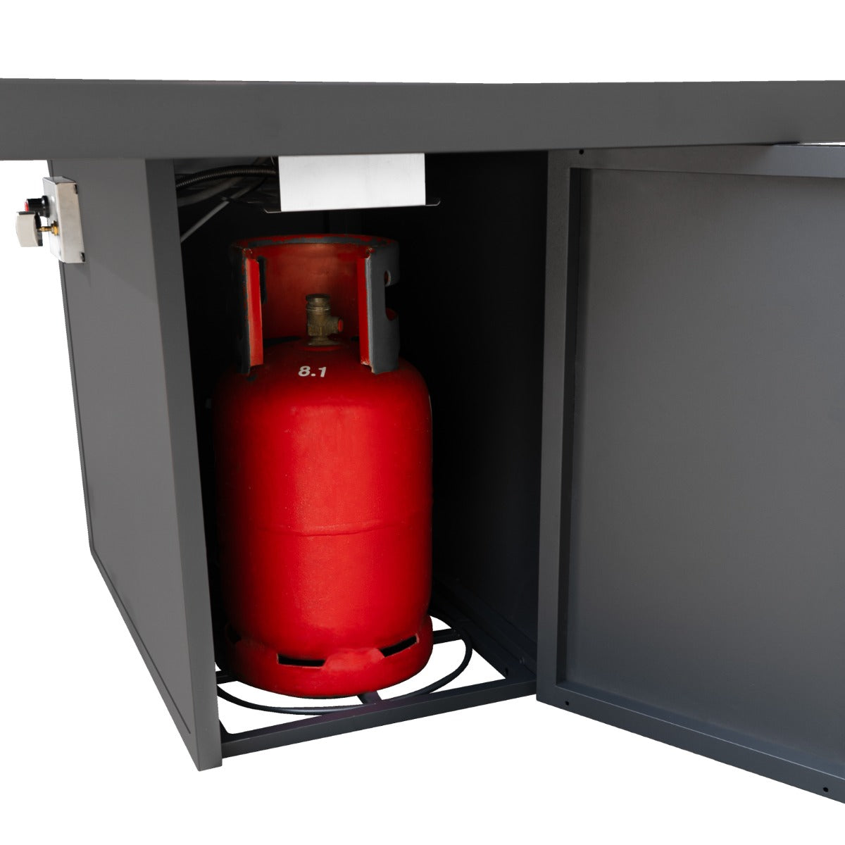 Modular Garden Furniture Set With Fire Pit - Anthracite Grey