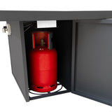 Modular Garden Furniture Set With Fire Pit - Anthracite Grey