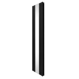 Flat Mirror Radiator - 1800mm x 425mm - Black