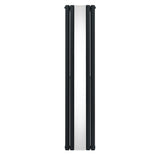 Oval Mirror Radiator - 1800mm x 380mm - Anthracite Grey