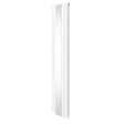 Sleek white oval mirror radiator, 1800mm x 380mm, featuring a smooth surface and modern design, perfect for enhancing any space