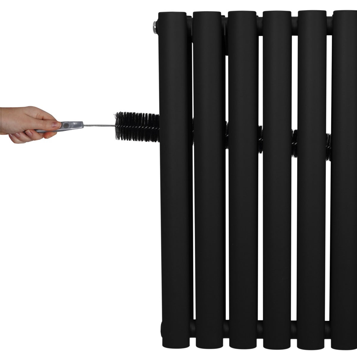 Oval Column Radiator – 1600mm x 240mm – Black