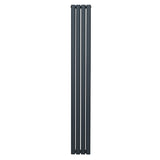 Oval Column Radiator – 1800mm x 240mm – Anthracite Grey