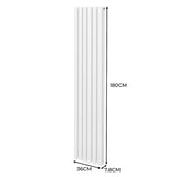 Oval Column Radiator – 1800mm x 360mm – White