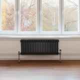 Traditional 2 Column Radiator - 300 x 1012mm - Black
