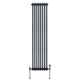 Traditional 2 Column Radiator - 1800 x 382mm - Anthracite Grey