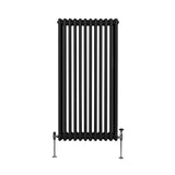 Traditional 3 Column Radiator - 1500 x 562mm - Black