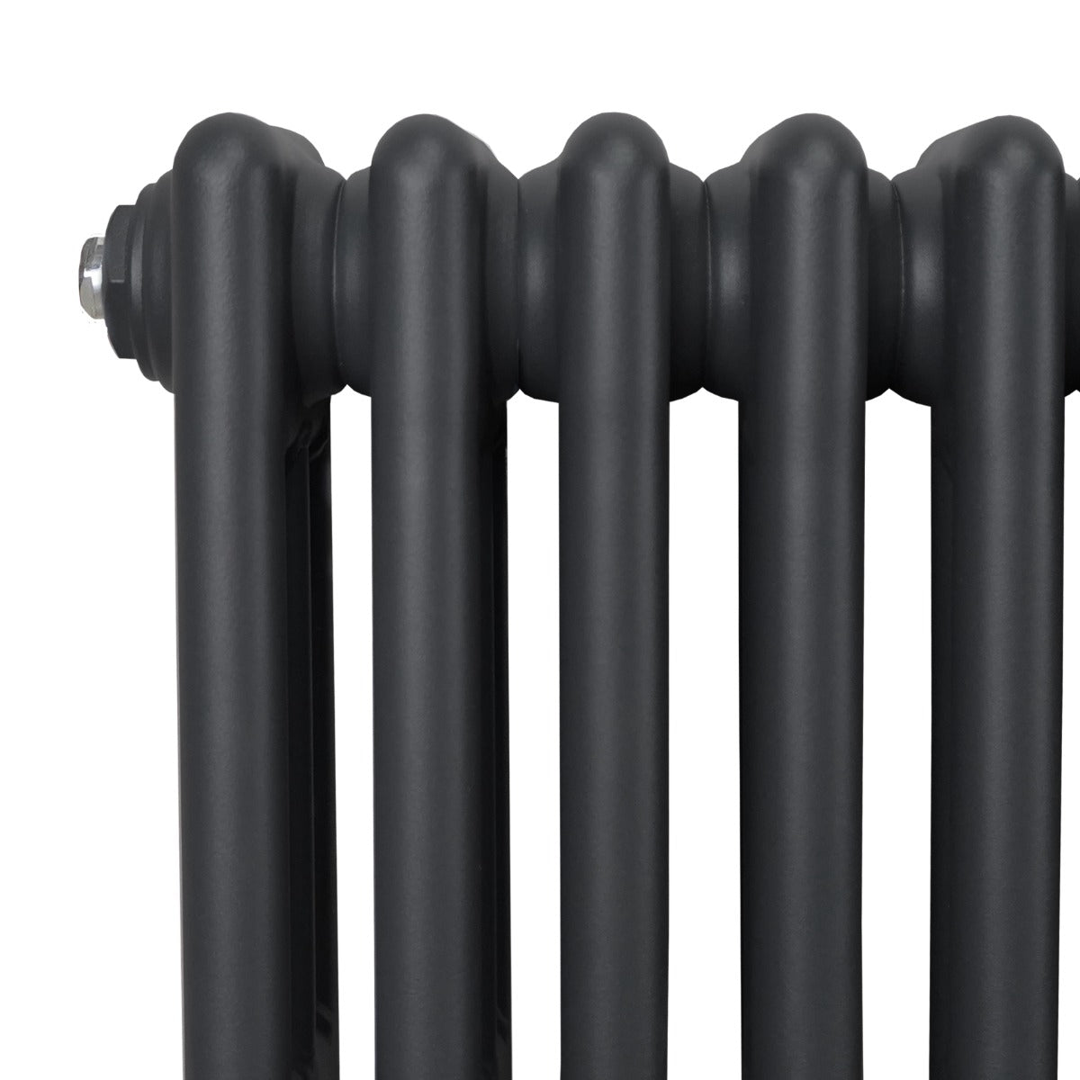 Corner Rounded Radiator Anthracite Traditional 3 Column Radiator - 1800 x 292mm - Anthracite Grey ...