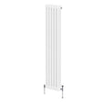 Traditional white 3 column radiator, 1800 x 292mm, featuring smooth, rounded edges and a sleek design for efficient heating