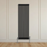 Traditional 3 Column Radiator - 1800 x 472mm - Black