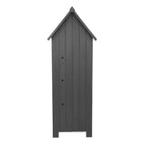 Wooden Garden Shed - Dark Grey