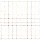 Electric poultry netting in green and orange, featuring a grid pattern with sturdy plastic posts for secure fencing and protection