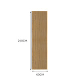 Acoustic Slat Wall Panel - Oak