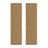 Acoustic Slat Wall Panels x 2 - Oak