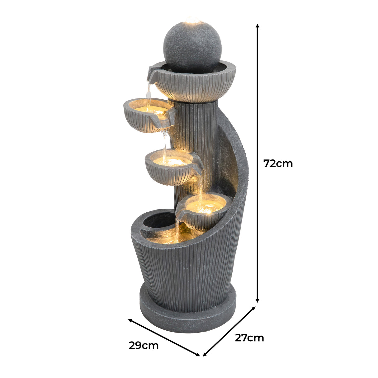Electric Water Feature - Spiral Springs