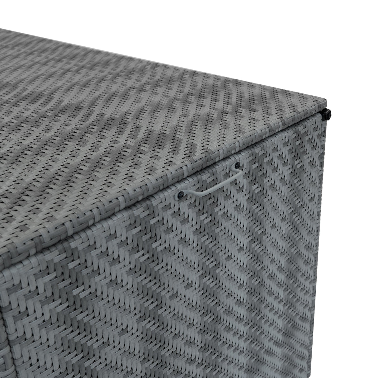 Rattan Cushion Storage Box 700L - Grey