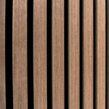 Acoustic Slat Wall Panel - Dark Walnut
