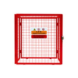 Red Gas Bottle Collapsible Mesh Cage - 90cm x 80cm x 43cm