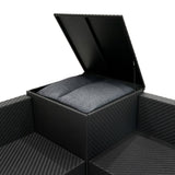 Rattan Modular 6 Piece Furniture Set – Black