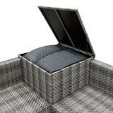 Rattan Modular 6 Piece Furniture Set – Grey