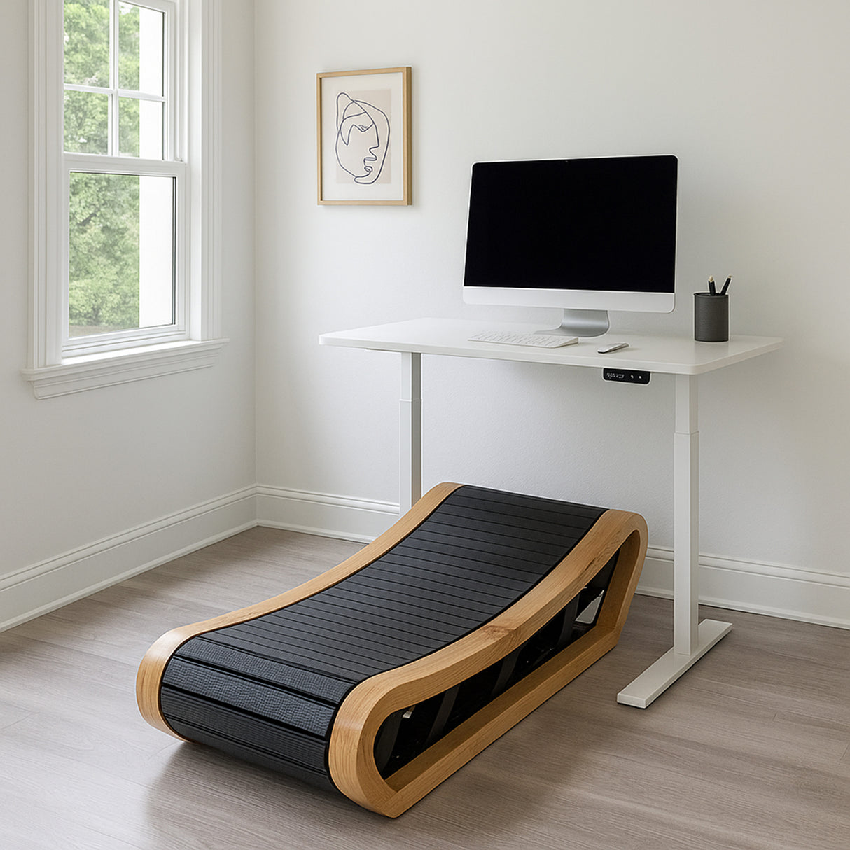 Curved Treadmill – Light Oak