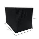 Rattan Modular 6 Piece Furniture Set & 996L Storage Box – Black
