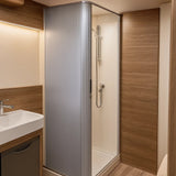 Tambour Shower Door – Silver