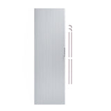 Tambour Shower Door – Silver