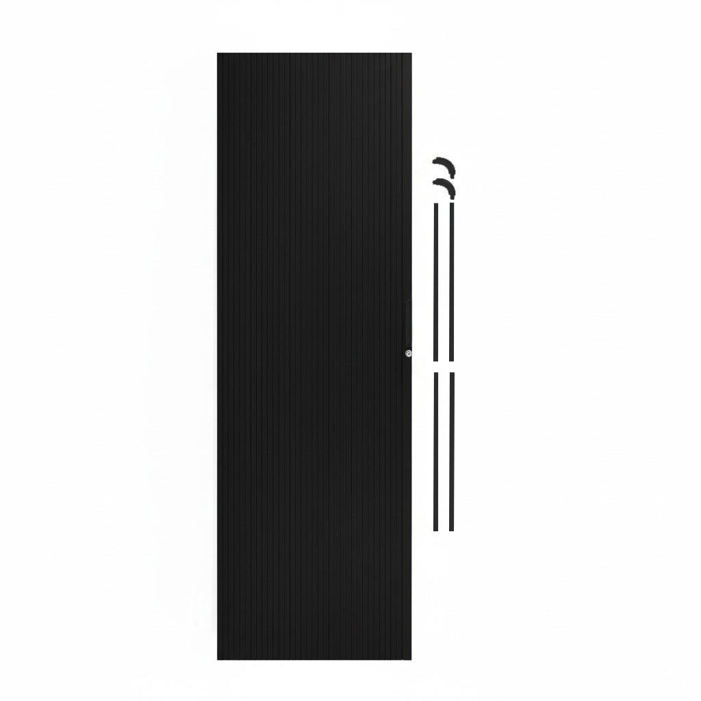 Tambour Shower Door – Black