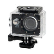 Compact 4K gutter vacuum camera in a clear waterproof case, featuring a lens, buttons, and a sturdy mounting base for easy installation