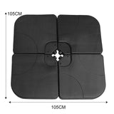 Anthracite 4 Piece Sofa Set With Black Parasol & Base