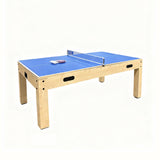 7-In-1 Games Table & Storage Bench - Oak