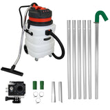 90L Wet & Dry Vacuum, Gutter Vacuum Poles & Camera