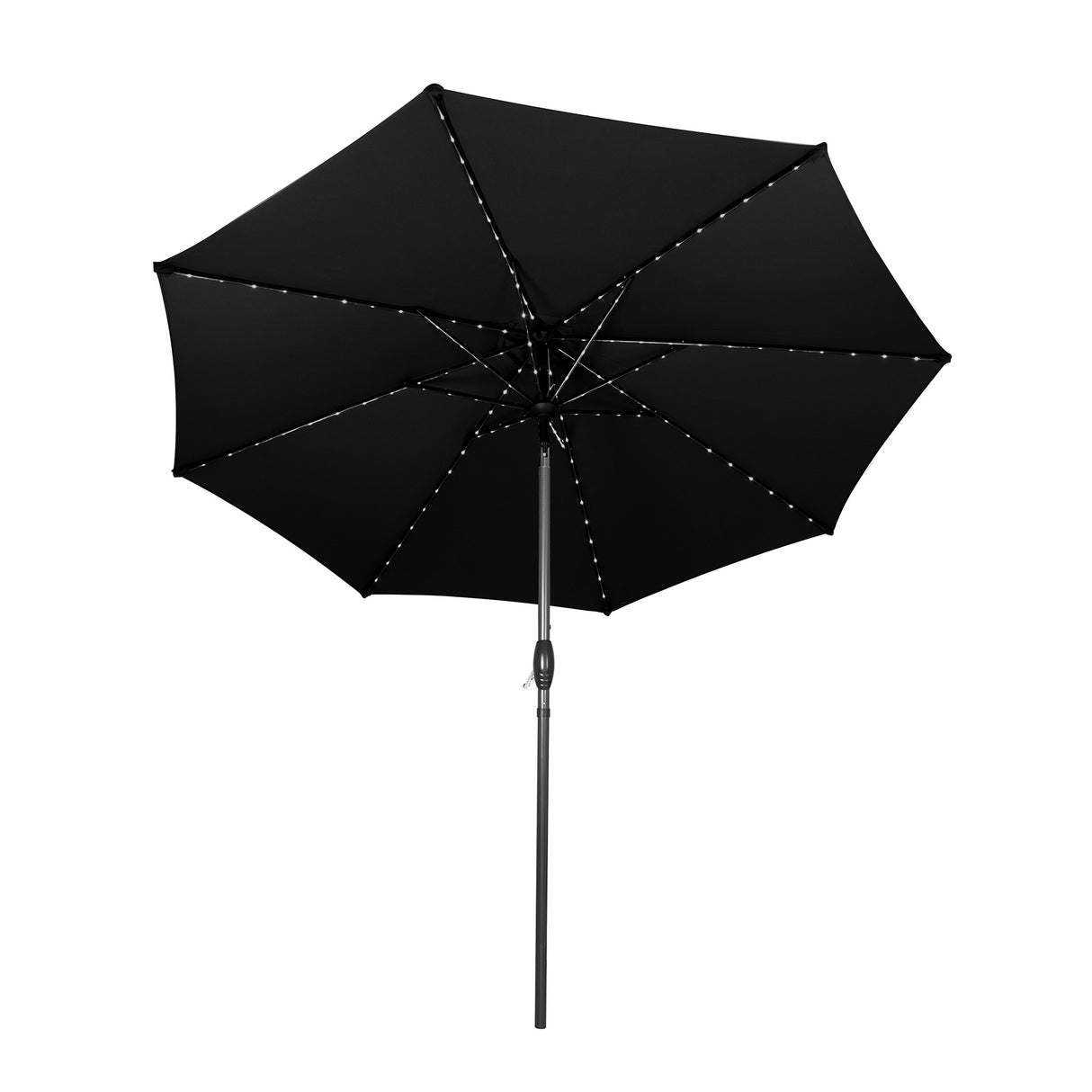 LED Tilt Parasol 2.7m – Black