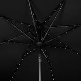 LED Tilt Parasol 2.7m – Black
