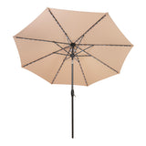 LED Tilt Parasol 2.7m – Beige