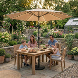 LED Tilt Parasol 2.7m – Beige
