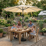 LED Tilt Parasol 2.7m – Cream