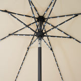 LED Tilt Parasol 2.7m – Cream