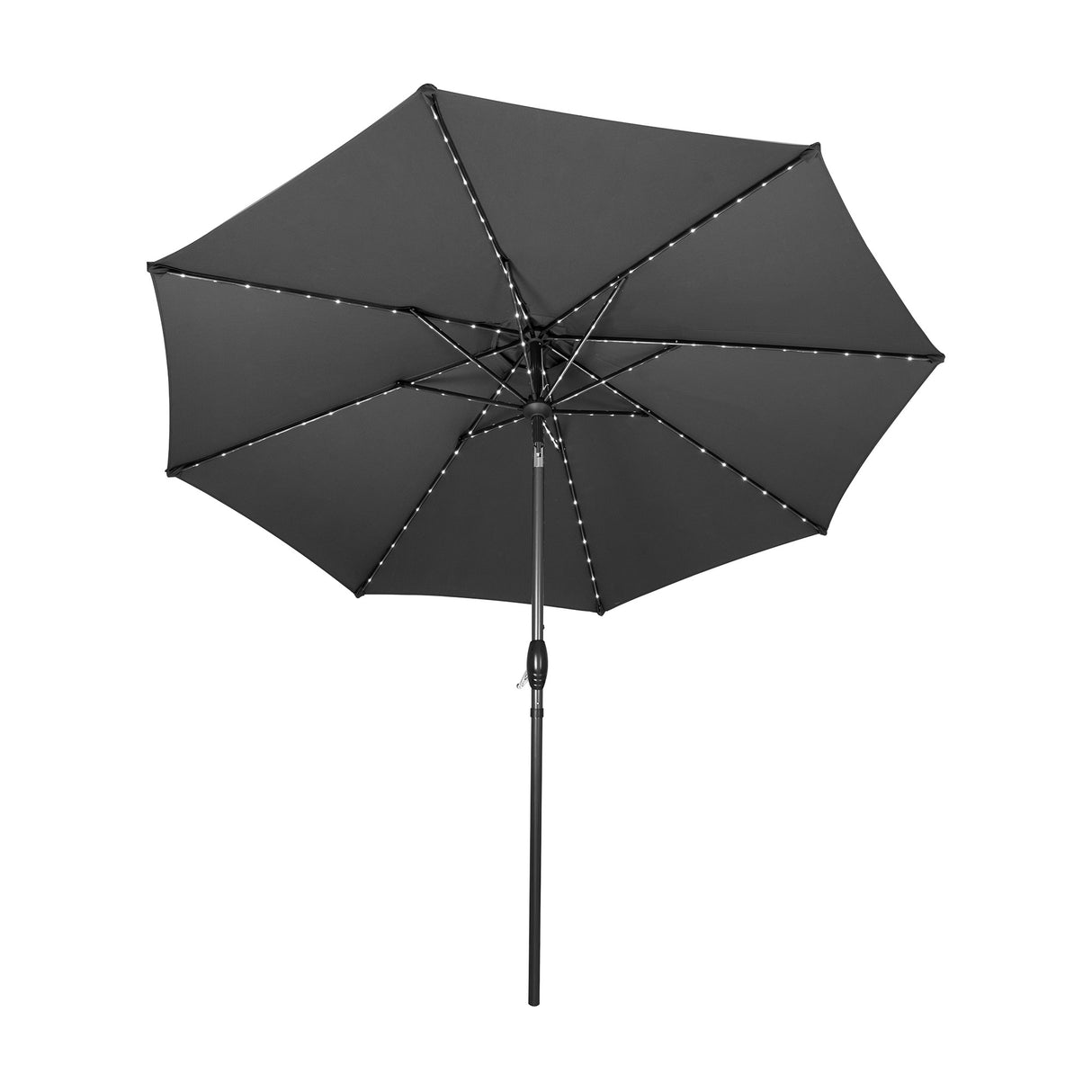 LED Tilt Parasol 2.7m – Grey
