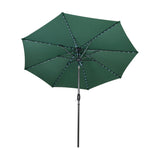 LED Tilt Parasol 2.7m – Green