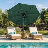 LED Tilt Parasol 2.7m – Green
